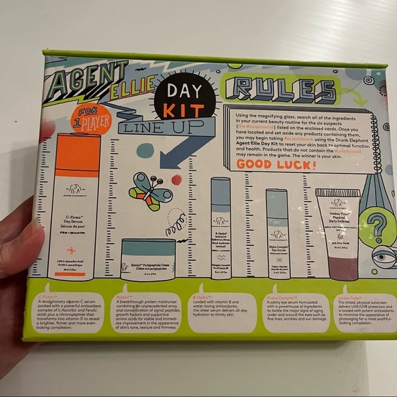 NIB Drunk Elephant Agent Ellie Day Kit (2018) – Collector’s Edition – Exp 06/20 - Picture 7 of 8
